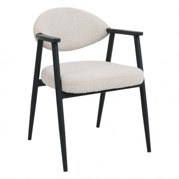 DÉJA Eetkamerstoel Karup Beige/Zwart