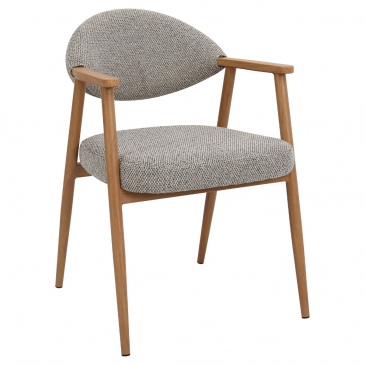 DÉJA Eetkamerstoel Karup Taupe/Naturel