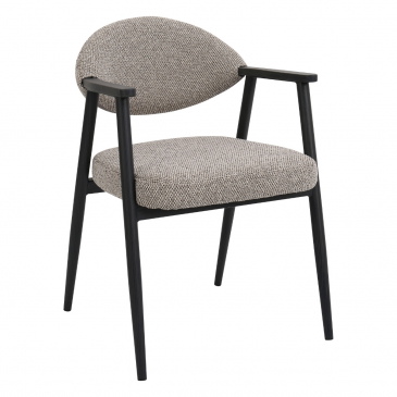DÉJA Eetkamerstoel Karup Taupe/Zwart