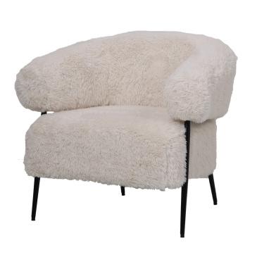 DÉJA Fauteuil Bogo Fluffy Beige