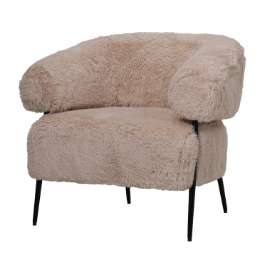 DÉJA Fauteuil Bogo Fluffy Taupe