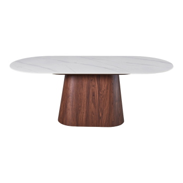 Eettafel Madia Walnoot Keramisch 200cm Ovaal - Giga Meubel