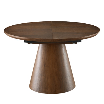 Eettafel Sivan Walnoot Rond Uitschuifbaar 120-160cm - Giga Meubel