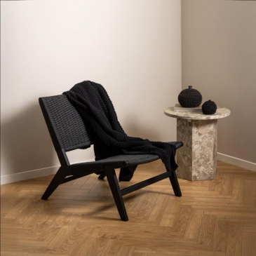 Fauteuil Carter Zwart - Giga Living