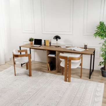 Bureau Twin Naturel 240cm