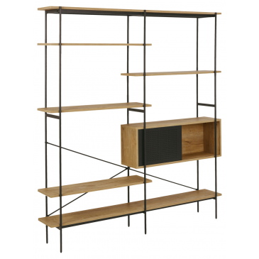 Boekenkast Finn MDF Naturel 170x190cm - Giga Living