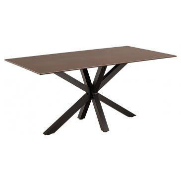 Eettafel Axel Rechthoek Keramiek Bruin 160cm - Giga Living