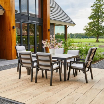 Hartman Comino Tuintafel 163cm Zwart