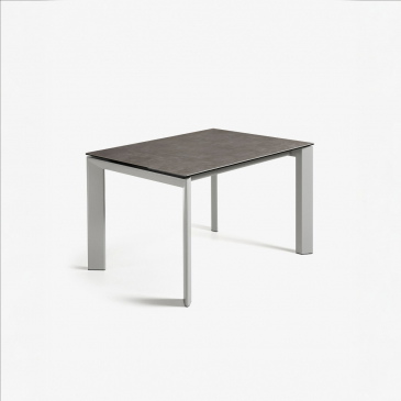 Kave Home Uitschuifbare Tafel Axis Porselein Donkergrijs 140 (200)cm