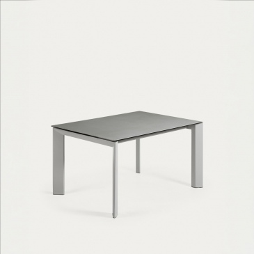 Kave Home Uitschuifbare Tafel Axis Porselein Lichtgrijs 140 (200)cm