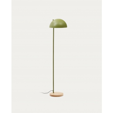 Kave Home Staande Lamp Catlar Essenhout Groen