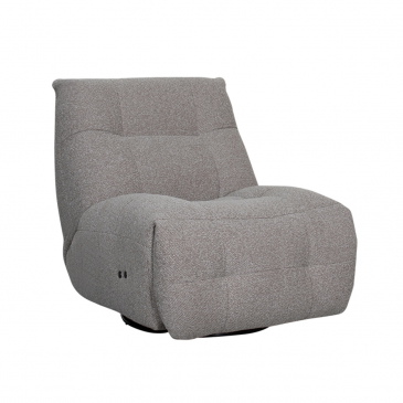 LABEL51 Elektrische Fauteuil Relax & Recharge Bouclé Truffelgrijs