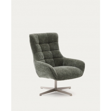 Kave Home Fauteuil Teryl Chenille Groen