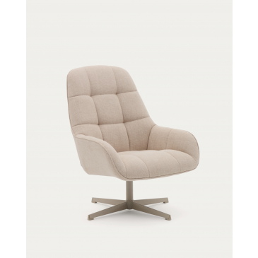 Kave Home Draaifauteuil Jaspe Beige