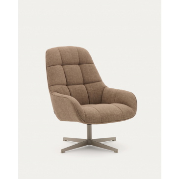 Kave Home Draaifauteuil Jaspe Lichtbruin