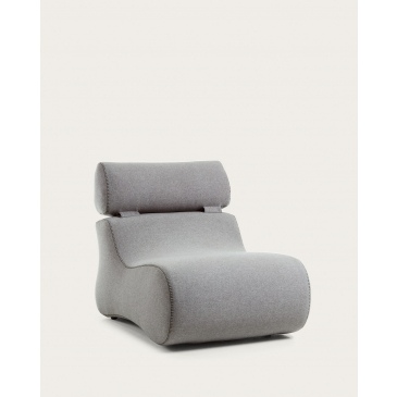 Kave Home Fauteuil Club Grijs Stof