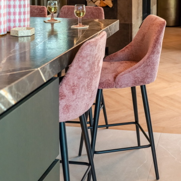 Richmond Counter Stoel Brooke Rose Chenille Set van 2