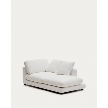 Kave Home Chaise Longue Gala Rechts Wit 193x105cm