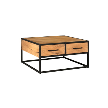 StarFurn Salontafel Denver Mangohout Naturel 80x80cm