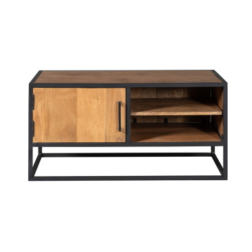 StarFurn Tv-Meubel Denver Mangohout en Staal Naturel 100cm