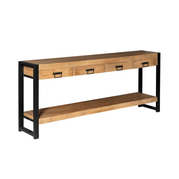 StarFurn Sidetable Boaz Naturel Mangohout 180cm