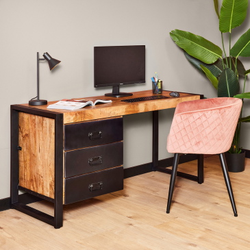 StarFurn Bureau Boaz Metalen Lades Naturel