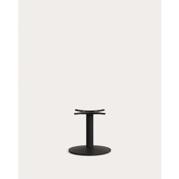 Kave Home Bijzettafelonderstel Esilda en Zwart Geschilderd Ø42,5x45cm