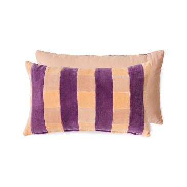 HKliving Kussen Striped Velvet Midsummer 50x30cm