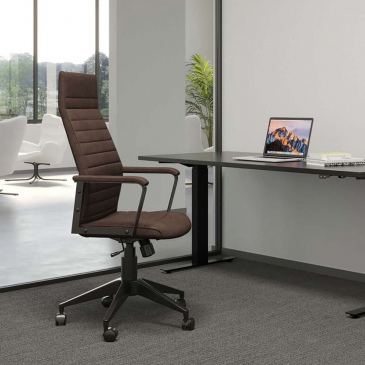Kare Design Bureaustoel Labora High Bruin