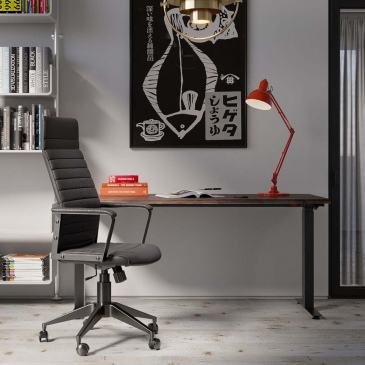Kare Design Bureaustoel Labora High Zwart