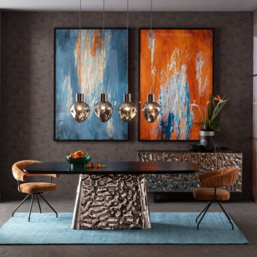 Kare Design Hanglamp Supernova 4-Lichts Smoke