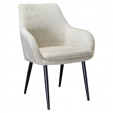 Richmond Eetkamerstoel Chrissy Beige Chenille