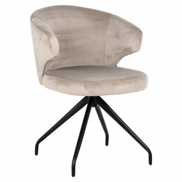 Richmond Draaistoel Milly Khaki Velvet