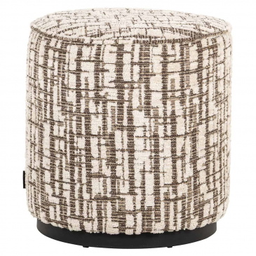 Richmond Poef Lexie Dalia Crème Ø45cm