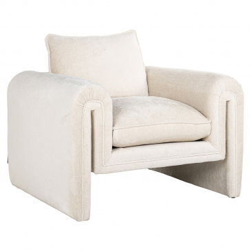 Richmond Fauteuil Sandro Wit Chenille