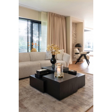 Richmond Salontafel Lennox Zwart Eikenhout