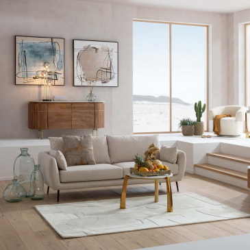 Kare Design Bank Amalfi 2-Zits Crème