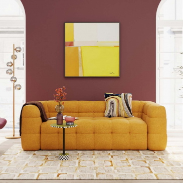 Kare Design Bank Salamanca 3-Zits Geel