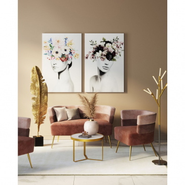 Kare Design Bank Sandwich 2-Zits Roze