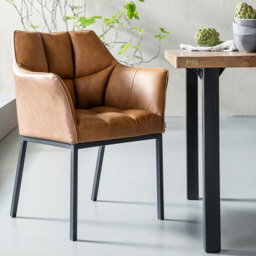 Kare Design Eetkamerstoel Thinktank Bruin