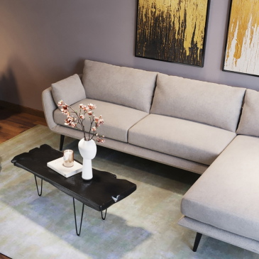 Kare Design Salontafel Aspen Zwart 100x40cm