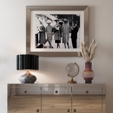 Kare Design Tafellamp Mamo Deluxe Zwart/Grijs