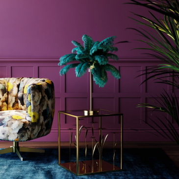 Kare Design Tafellamp Feather Palm Groen