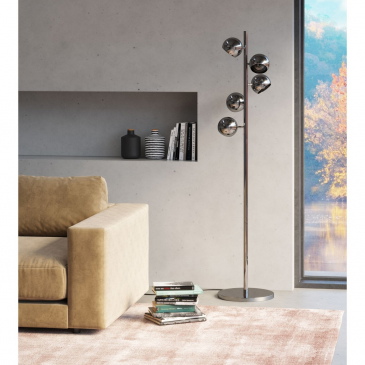 Kare Design Vloerlamp Calotta Chrome 5-Lichts