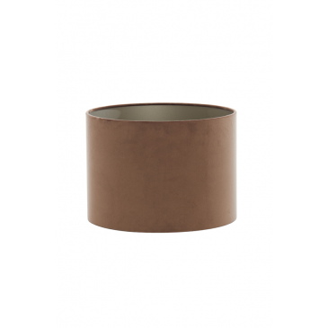 Light & Living Lampenkap Velours Chocolade Bruin Ø40cm