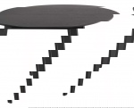 Eettafel Levi Eikenfineer Mat Zwart Ø120x76cm - Giga Living