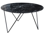 Eettafel Coco Marmer Zwart Rond 140cm - Giga Meubel