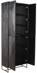 PTMD Wandkast Onyx Zwart 4-Deurs