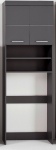 Wasmachinekast Amanda Hoogglans Grijs 63x187cm