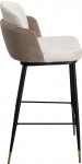 Kare Design Barkruk Hojas Velvet Beige/Taupe
